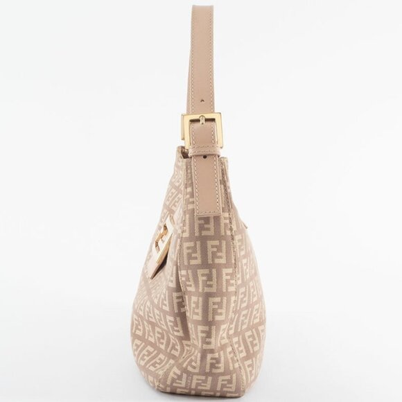 FENDI Pink Leather Zucca Shoulder Bag - Picture 16 of 16